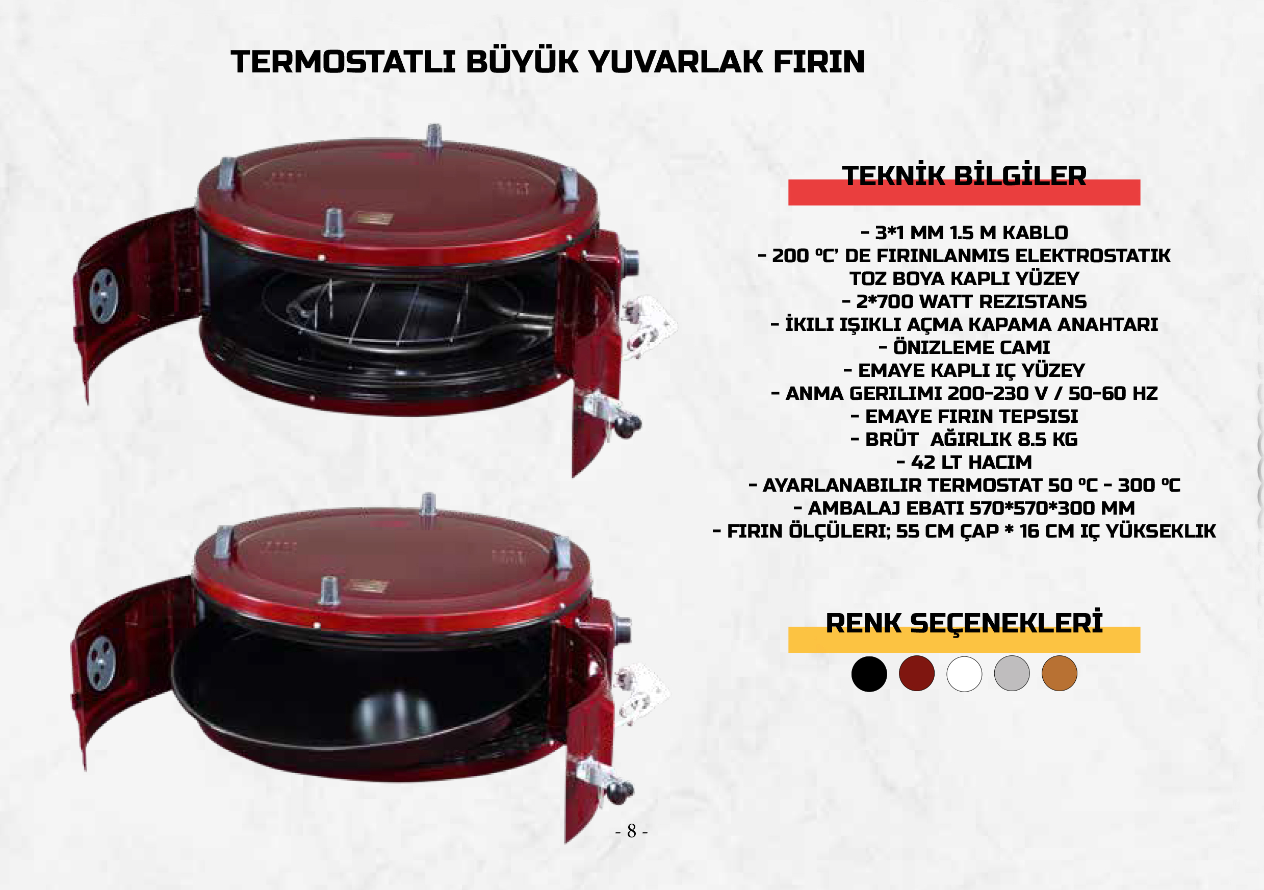 Term Büyük Yuvarlak Fırın
